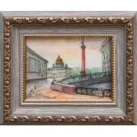 Картина акварелью "Певческий мост" Лопухова