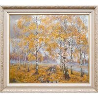 Картина маслом "Осень" Дельцов