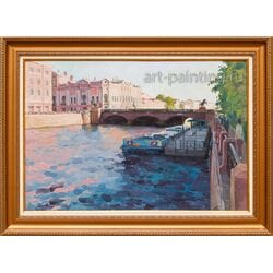картина маслом "Аничков мост" Новосадюк