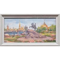 Картина маслом "Санкт-Петербург. Медный всадник" Ческидова