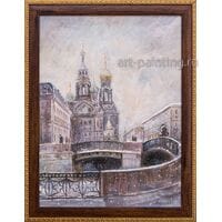Картина маслом "Спас-на-Крови" Лопухова Картина маслом "Спас-на-Крови" Лопухова
