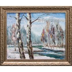 Картина маслом "Весенние воды" Барабаш