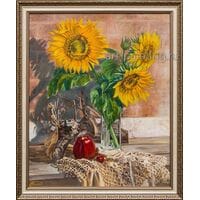 Картина маслом "Подсолнухи" Белецкая Картина маслом "Подсолнухи" Белецкая