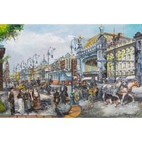 Картина маслом "Елисеевский магазин" Васильев В.