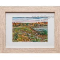 Картина акварель, гуашь  "Сентябрь" Мифтахов