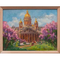 Картина маслом "Исаакиевский собор" Ческидова