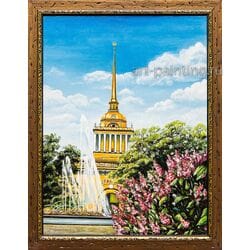 Картина маслом "Адмиралтейство" Боровикова
