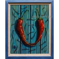 Картина маслом "Острые" Шевцов