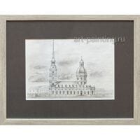 Графика "Рождественская церковь" Д.Парм