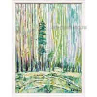 Картина маслом "Страна Березового ситца" Левин В.