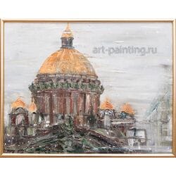 Картина маслом "Питерская зима" Огарева Картина маслом "Питерская зима" Огарева