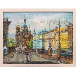 Картина маслом "Спас. Чебоксарский переулок" Васильев Картина маслом "Спас. Чебоксарский переулок" Васильев