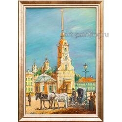 Картина маслом "Петропавловка" Васильев Картина маслом "Петропавловка" Васильев