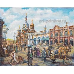 Картина маслом " Спас на Крови " Васильев Картина маслом " Спас на Крови " Васильев