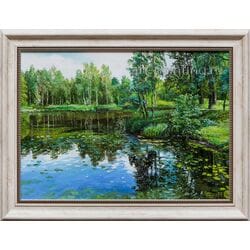 Картина маслом "Июль. Гатчина" Чугунов Александр Картина маслом "Июль. Гатчина" Чугунов Александр
