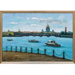 Картина масло "Летний день" Крухмалев (без рамы)