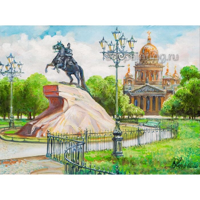 Картина маслом "Петр Первый" Васильев
