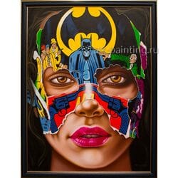 Картина маслом "Face of batman" Tanongchat