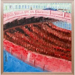 Картина маслом "Красный мост" Розо Картина маслом "Красный мост" Розо