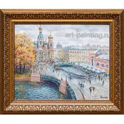 Картина маслом "Фонтанка.Спас" Галатов