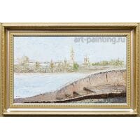Картина маслом "Петропавловка" Клеверов Картина маслом "Петропавловка" Клеверов