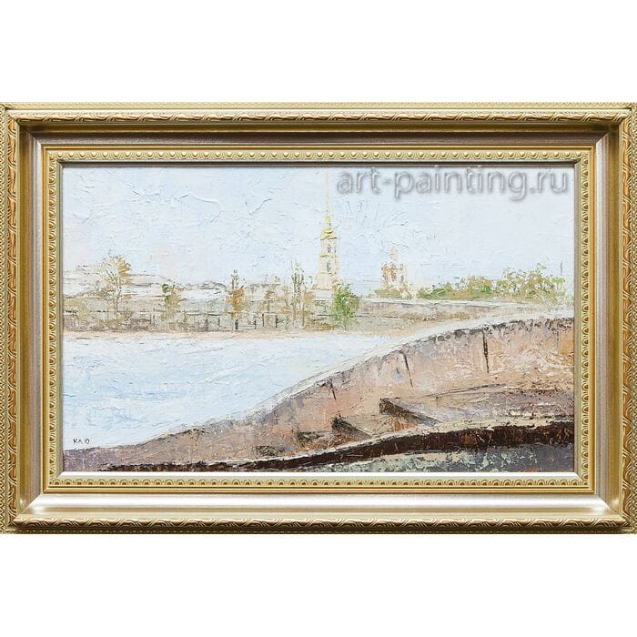 Картина маслом "Петропавловка" Клеверов