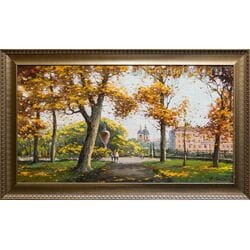 Картина маслом "Осень. Летний сад" Саидов Картина маслом "Осень. Летний сад" Саидов