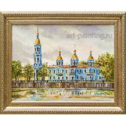 Картина маслом "Никольская колокольня" Шеренкова
