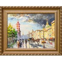 Картина маслом "После дождя" Стадницкий