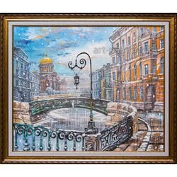 Картина маслом "Вид на Исаакиевский собор" Юмадилов