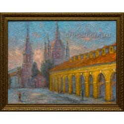 Картина маслом "Андреевская церковь" Щербаков