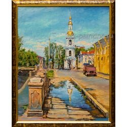 Картина маслом "Никольский собор" Леонтьев Картина маслом "Никольский собор" Леонтьев
