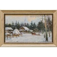 Картина маслом "Глубинка" Саидов