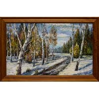 Картина маслом "Эх, дорога" Барабаш