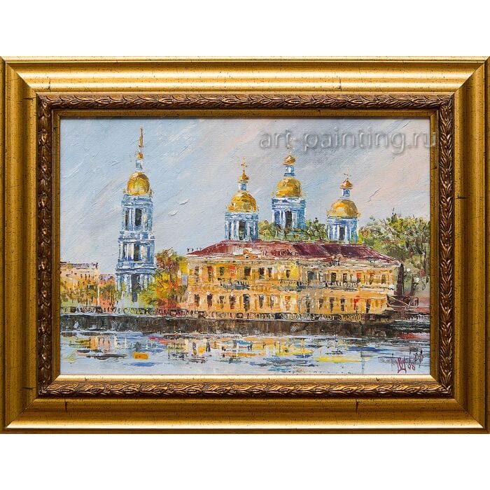 Картина маслом "Никольская колокольня" Шеренкова