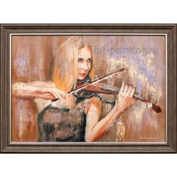 Картина маслом "Скрипка" Лопушанский Картина маслом "Скрипка" Лопушанский
