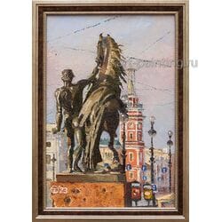 Картина маслом "Утро на Невском" Опритова