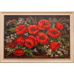 Картина маслом "Маки" Ческидова