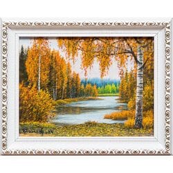 Картина маслом "Октябрь" Тимофеев