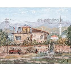Картина масло "Турция" Стеняев (без рамы)