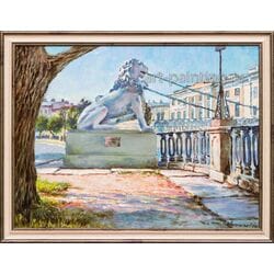 Картина маслом "Львиный мостик" Леонтьев