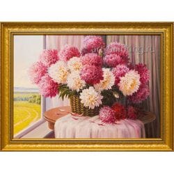 Картина маслом "Пионы" Родионов