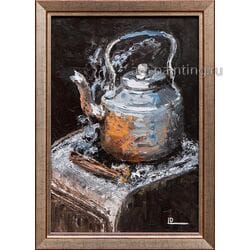 Картина маслом "Чайник" Лопушанский