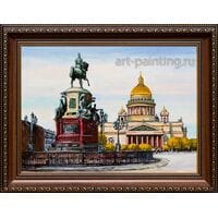 Картина маслом "Исаакиевская площадь" Воробьев