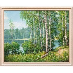 Картина маслом «Березы"  Воробьев