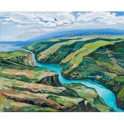 Картина масло "Горы" Каба Картина масло "Горы" Каба