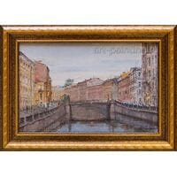 Картина маслом "Подьяческий мост" Скворцов