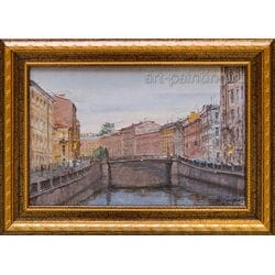 Картина маслом "Подьяческий мост" Скворцов