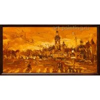 Картина маслом "Московская осень" Потворова