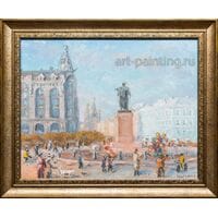 Картина маслом "На Невском" Щербаков